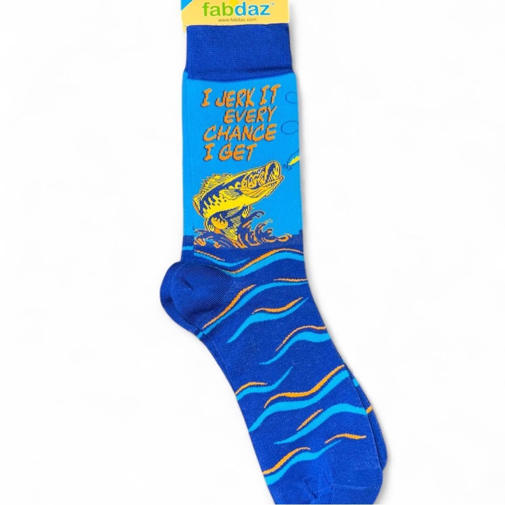 Blue Graphic Men's Socks